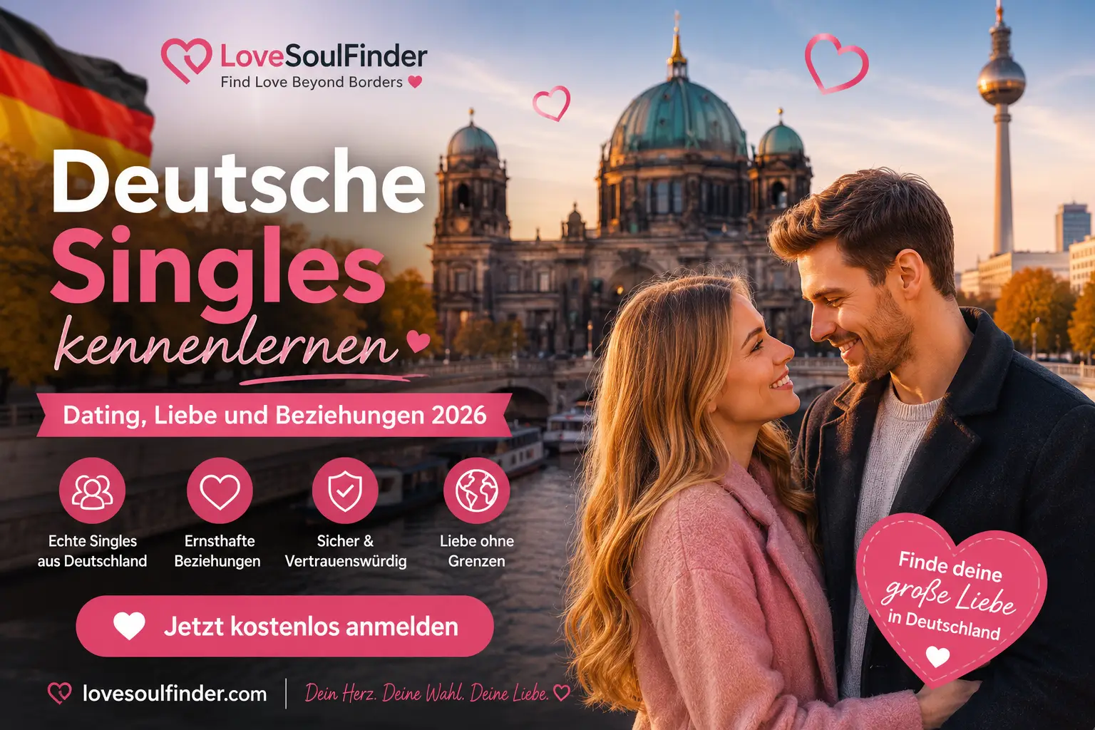 Deutsche Singles kennenlernen – Dating, Liebe und Beziehungen 2026