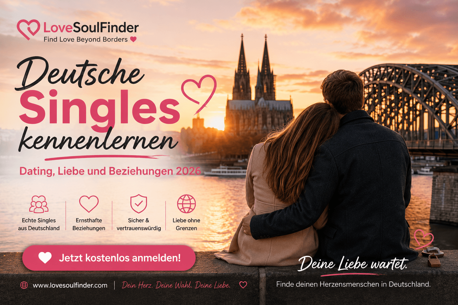 Deutsche Singles kennenlernen – Dating, Liebe und Beziehungen 2026