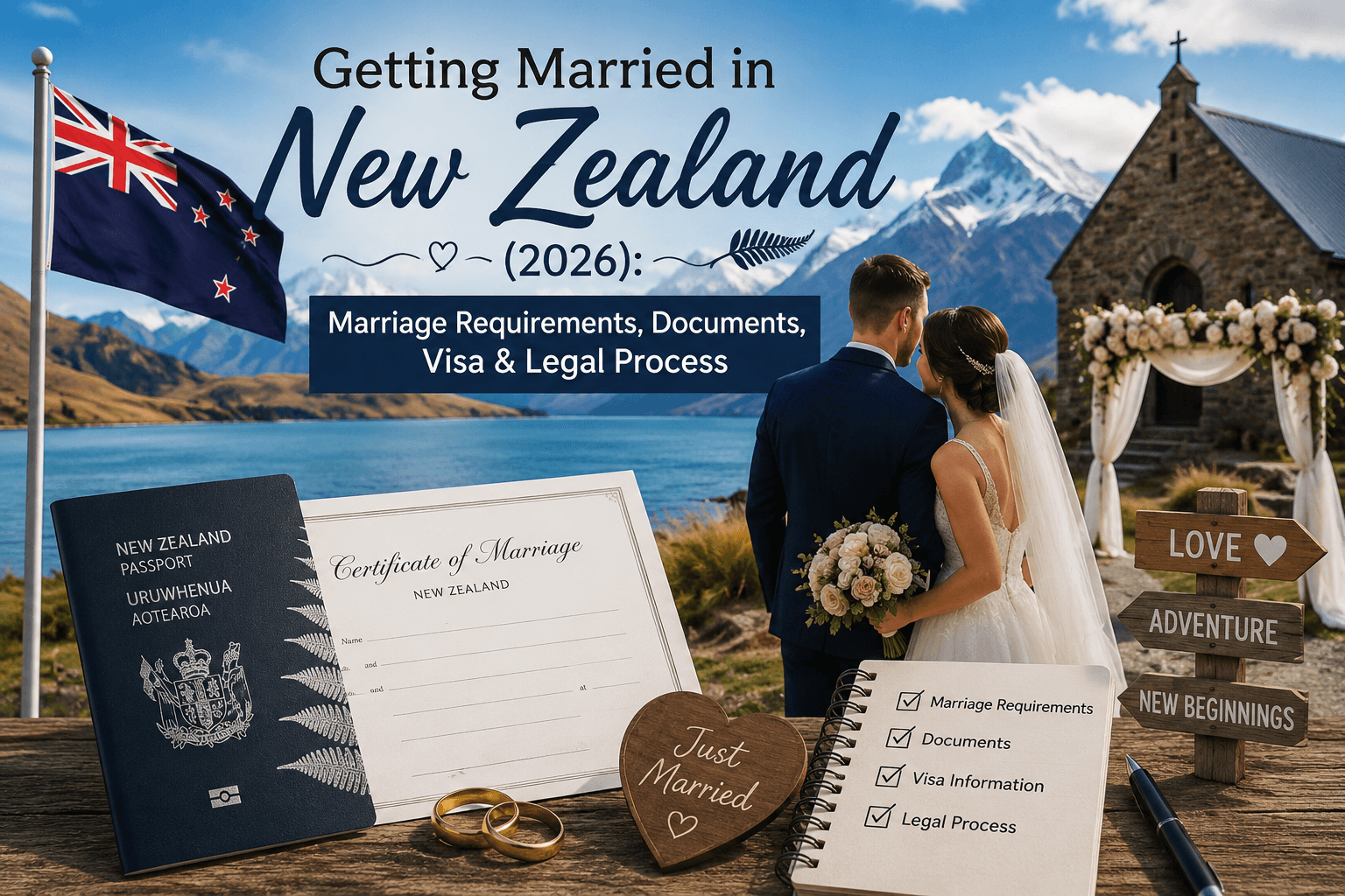 Getting Married in New Zealand (2026) – Marriage Requirements, Documents, Visa & Legal Process