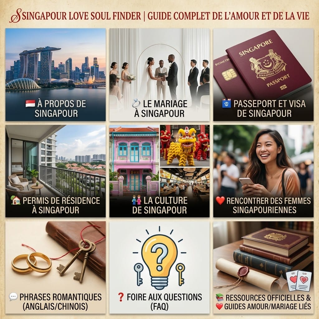Marriage in Singapore – Happy couple with Singapore skyline